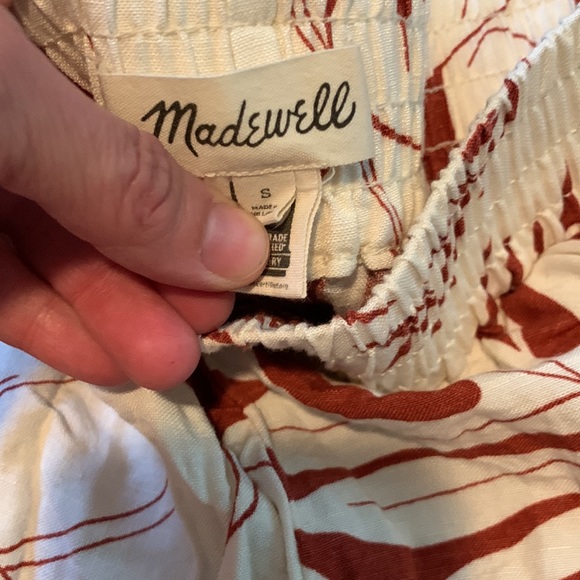 Madewell tropical pull on shorts, S NWOT - Picture 6 of 7